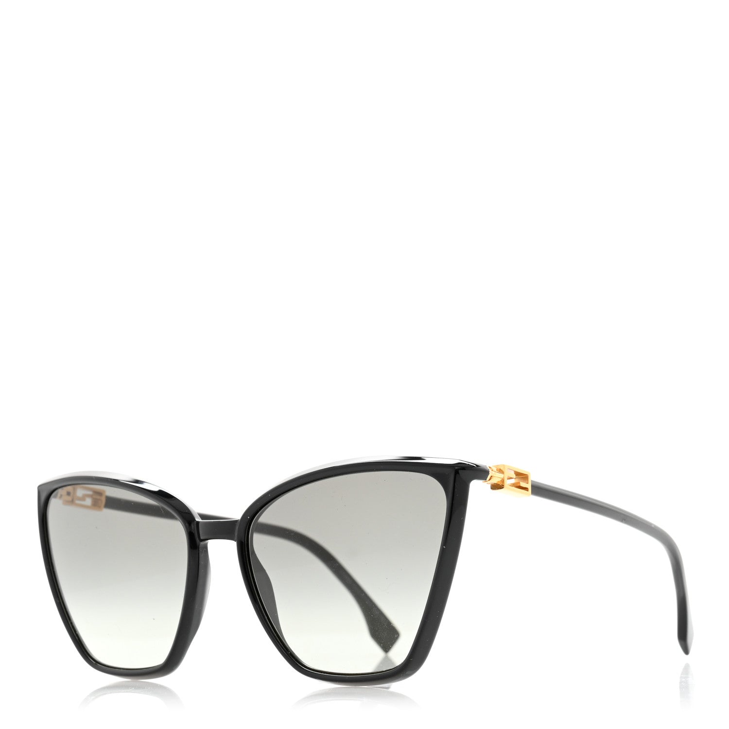 Fendi Acetate Cat Eye Sunglasses FF 0433/G/S Black 1 of 8