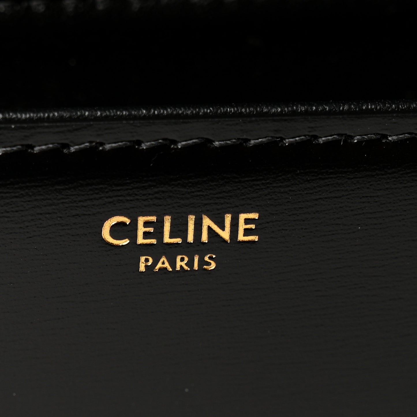 Shiny Calfskin Medium Triomphe Black