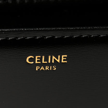 Celine Shiny Calfskin Medium Triomphe Black 5 of 9