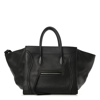 Celine Supple Calfskin Large Phantom Luggage Black 1 of 13