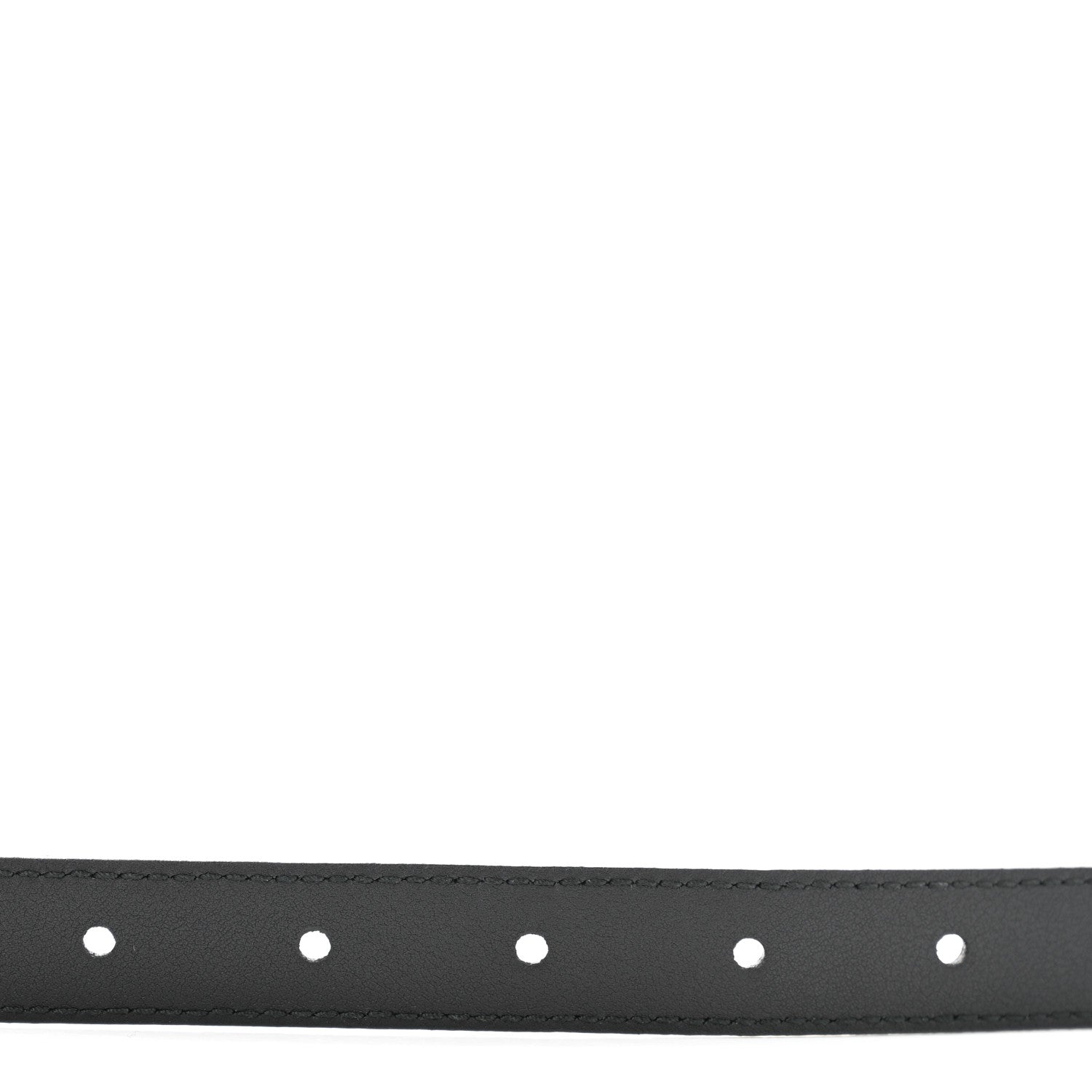 Gucci Calfskin Pearl Double G 20mm Belt 85 34 Black Cream 5 of 5