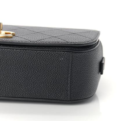 Chanel Caviar Stitched Messenger Flap Bag Black 9 of 11