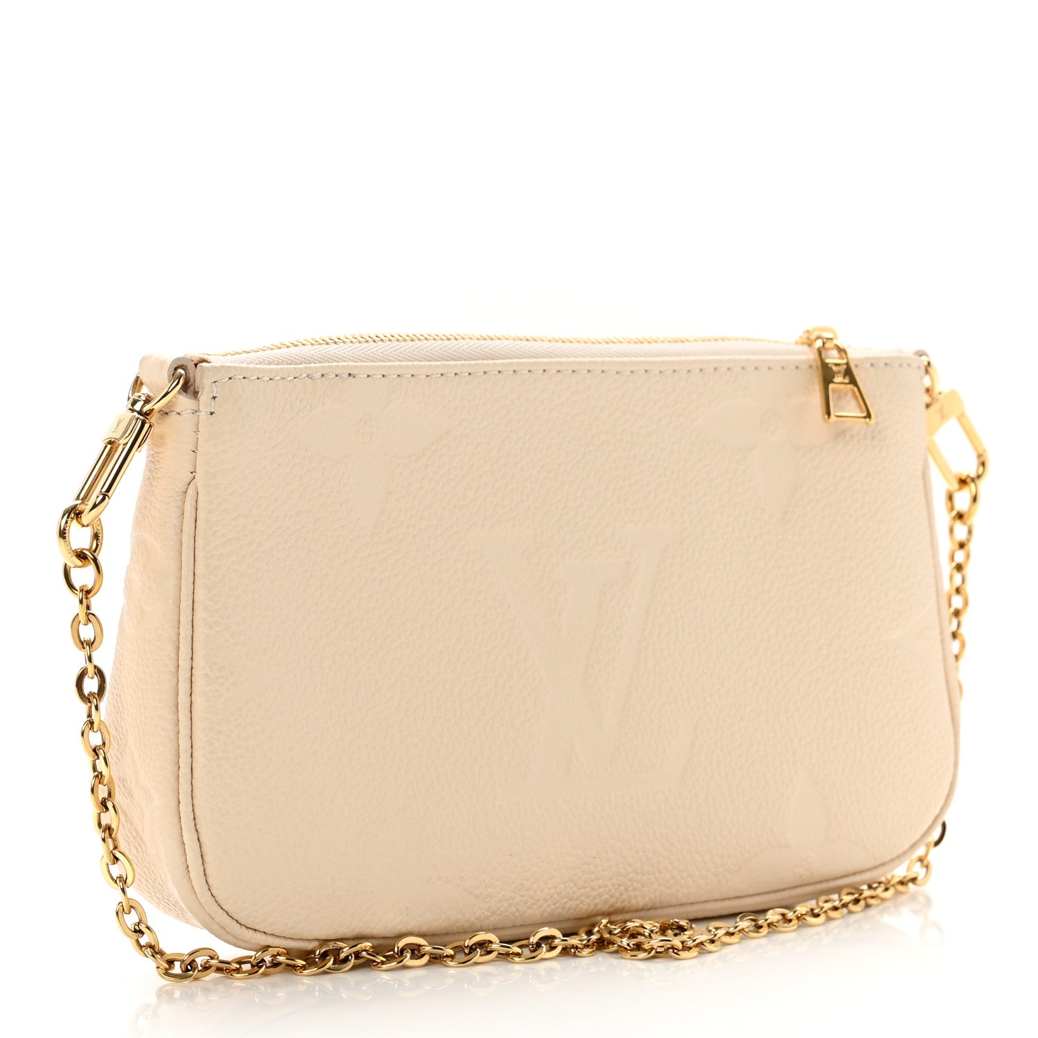 Louis Vuitton Empreinte Monogram Giant Multi Pochette Accessories Mini Pochette Cream 2 of 6