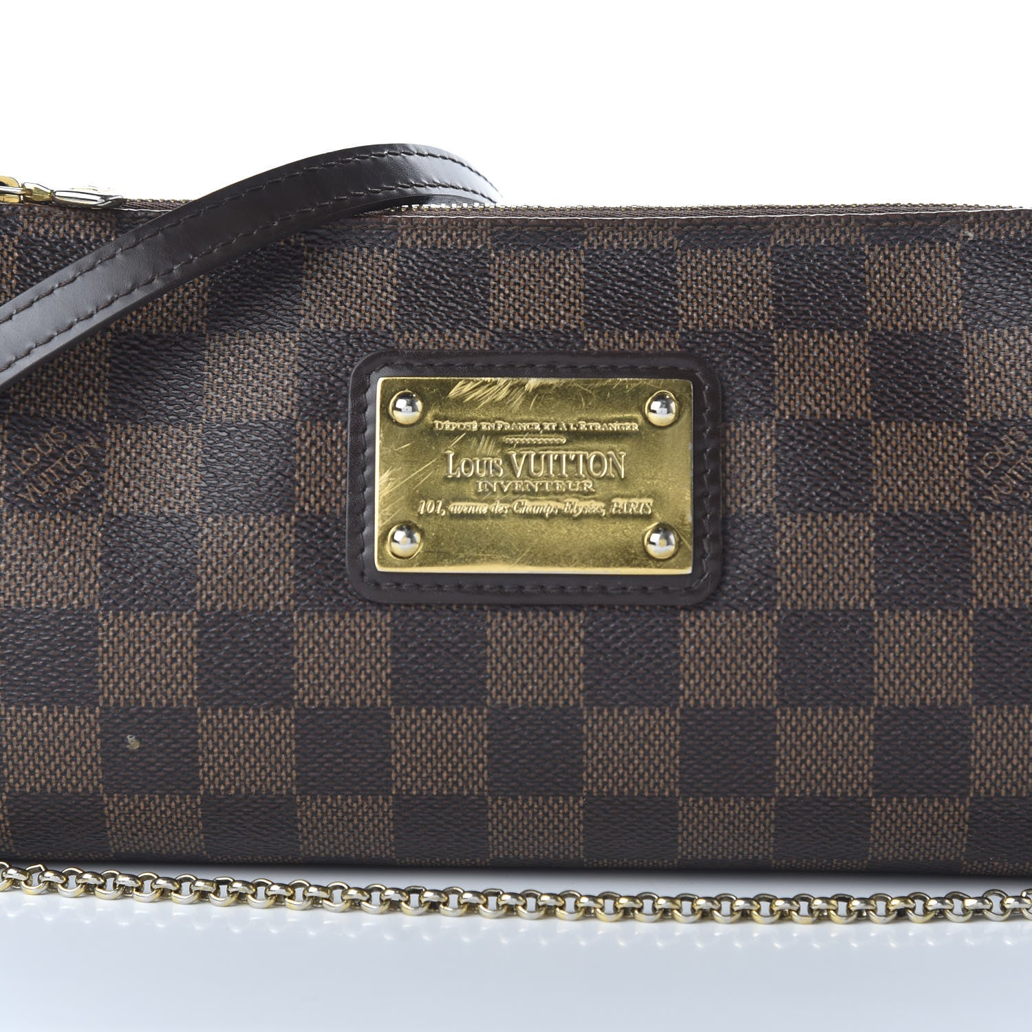 Louis Vuitton Damier Ebene Eva Clutch 9 of 10