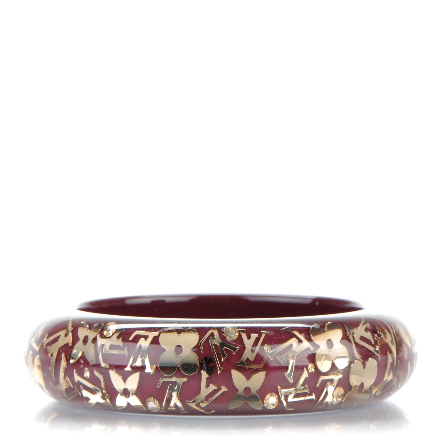Louis Vuitton Resin Swarovski Medium Inclusion Bracelet GM Violine 1 of 4
