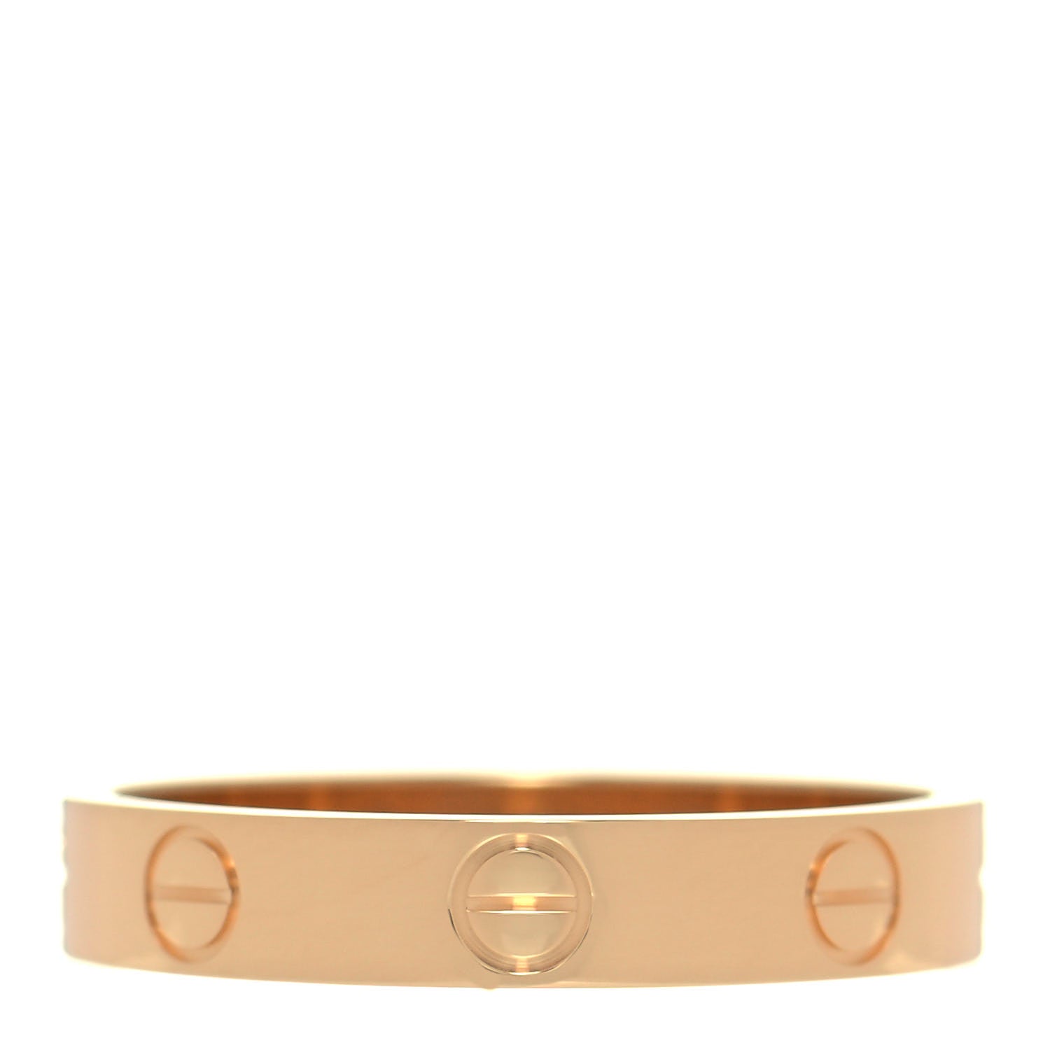 Cartier 18K Yellow Gold 3.5mm LOVE Wedding Band Ring 55 7.25 3 of 5