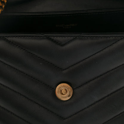 Saint Laurent Calfskin Y Quilted Monogram Small Loulou Chain Satchel Black 13 of 13