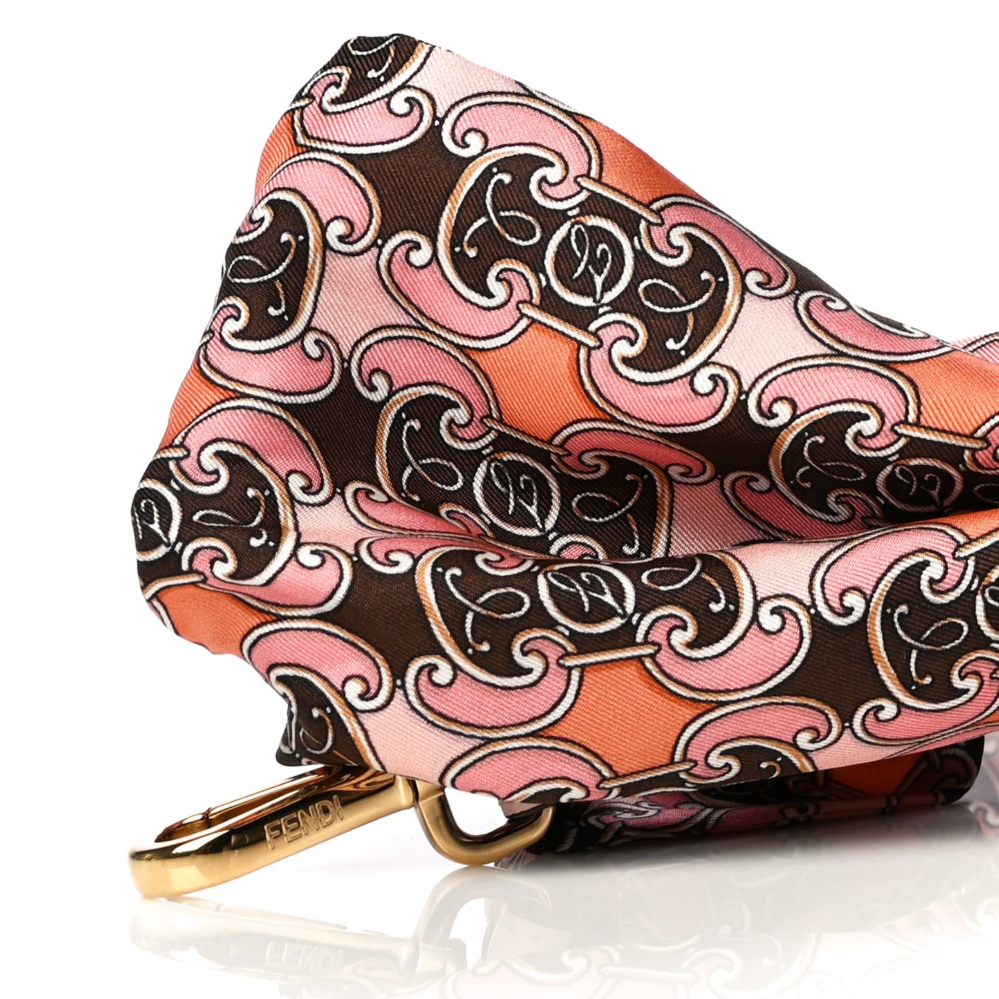 X JOSHUA VIDES Silk Calfskin Strap You Pink Multicolor