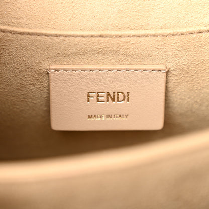 Fendi Vitello Liberty Bi-Color FF 1974 Embossed Chain Strap Kan U Shoulder Bag Black Maya 6 of 11