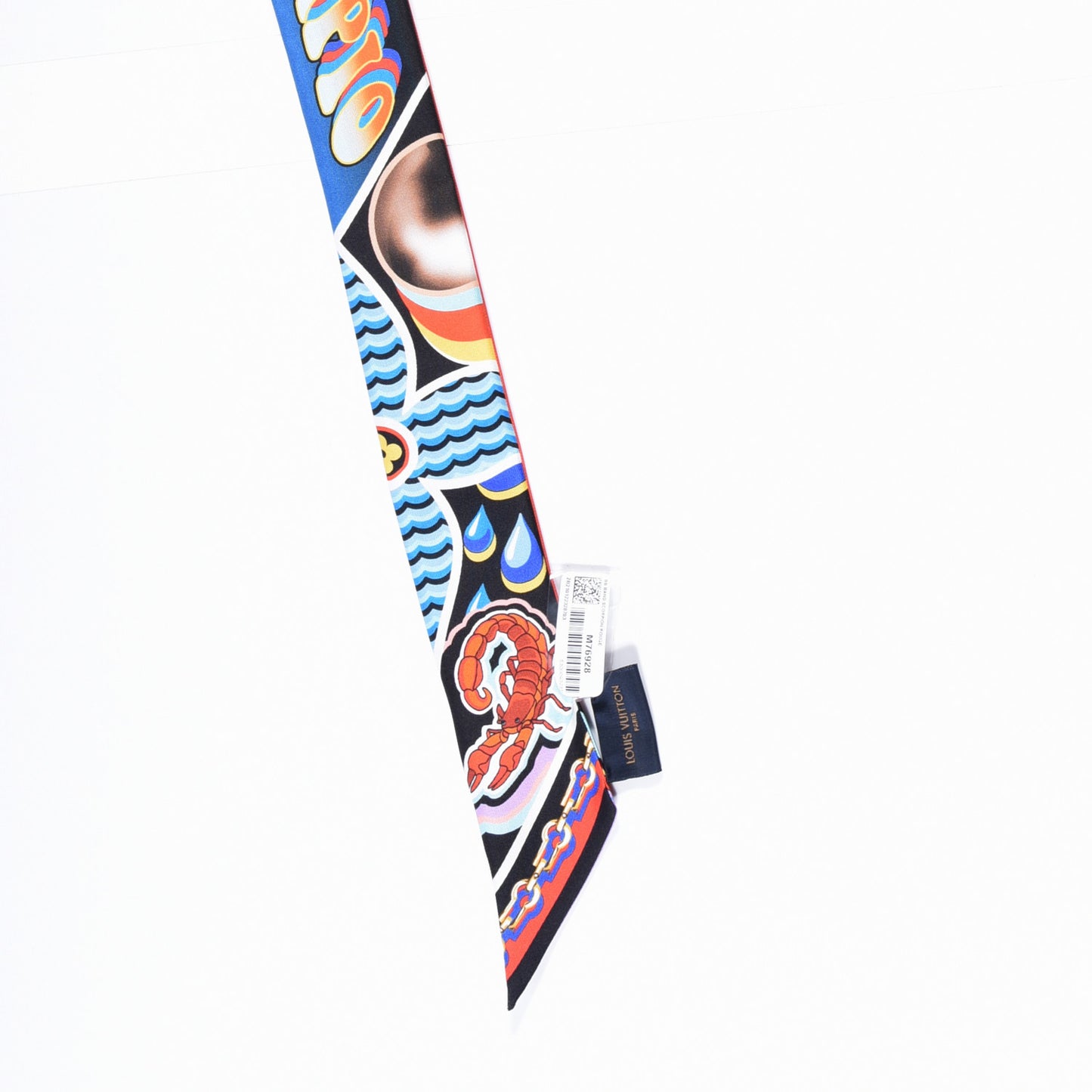 Silk Monogram Astro Scorpio Bandeau Red