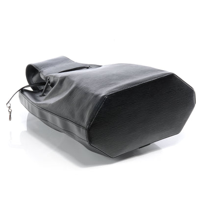 Louis Vuitton Epi Sac a Dos Drawstring Bag Black 4 of 6