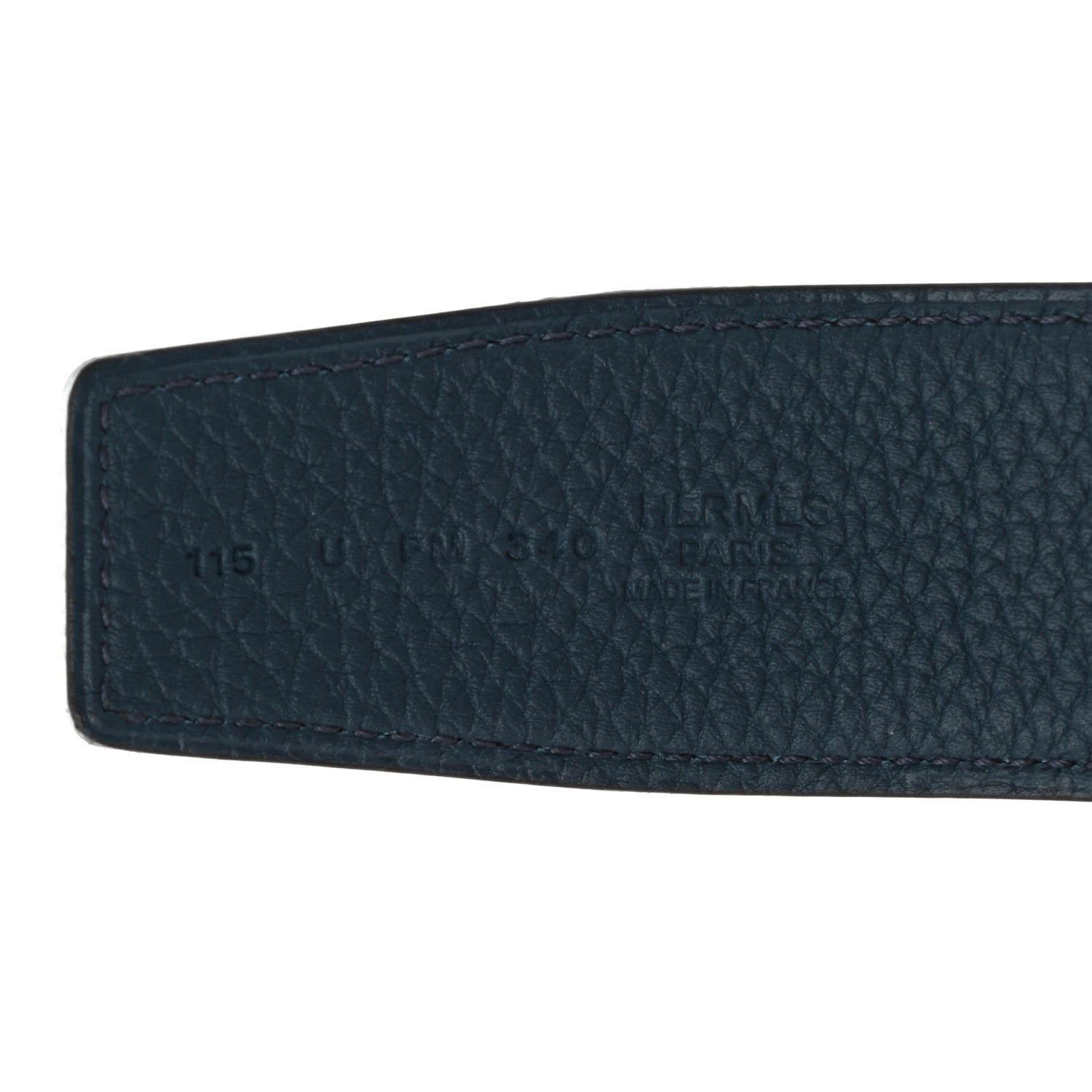 Hermes Swift Togo 38mm Constance H Belt 115 Black Bleu De Prusse 5 of 5