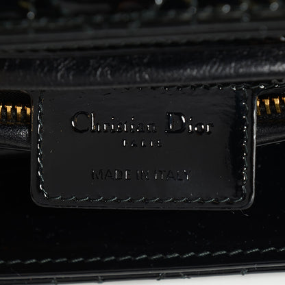 Christian Dior Patent Cannage Medium Lady Dior Black 6 of 7