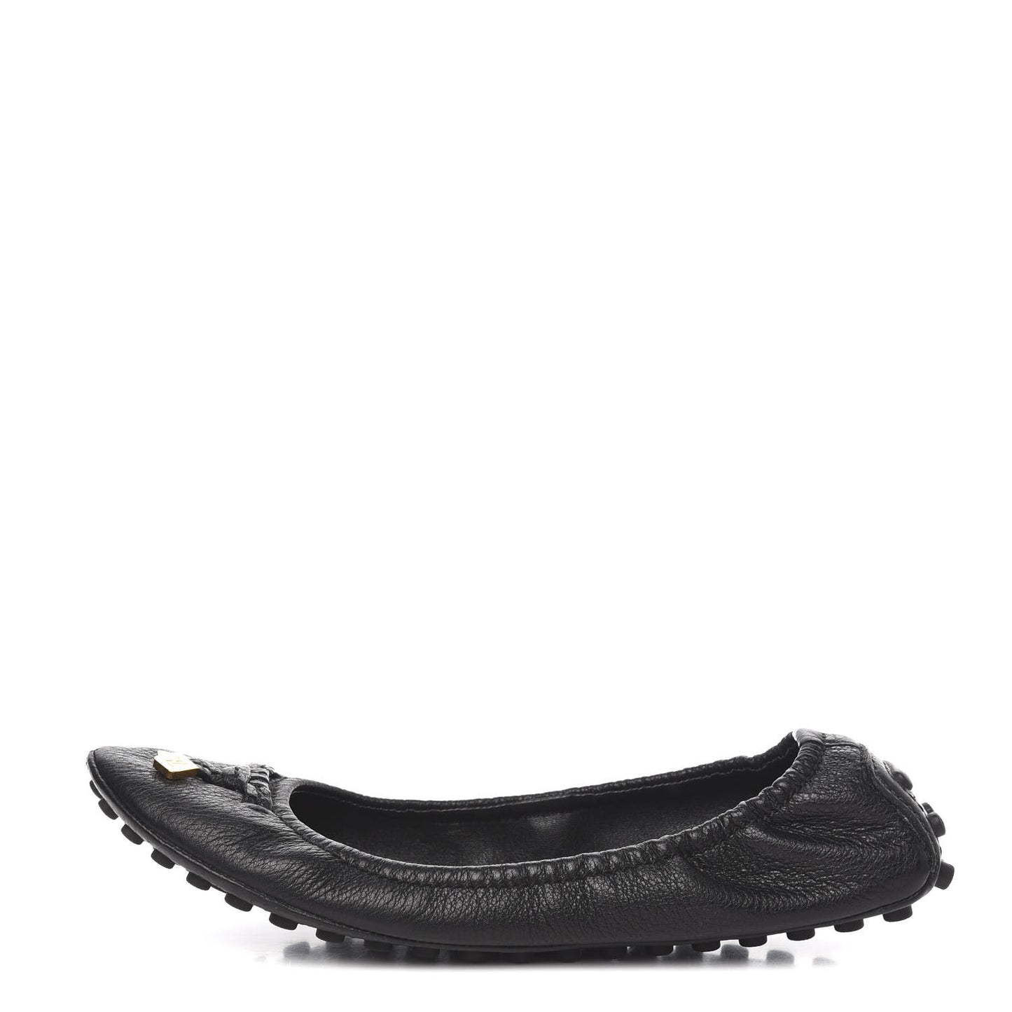 Calfskin Lemon Ballerina Flats 40 Black