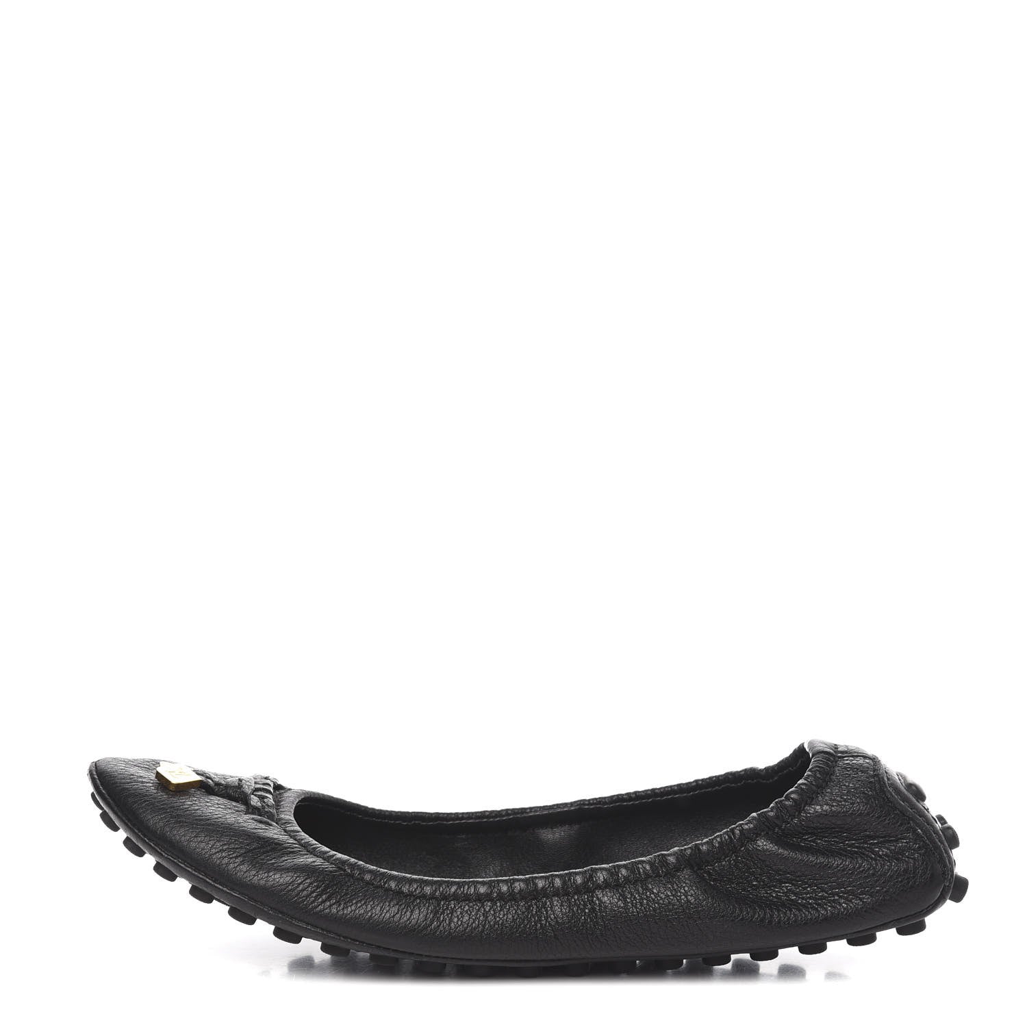 Louis Vuitton Calfskin Lemon Ballerina Flats 40 Black 1 of 9