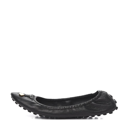 Louis Vuitton Calfskin Lemon Ballerina Flats 40 Black 1 of 9