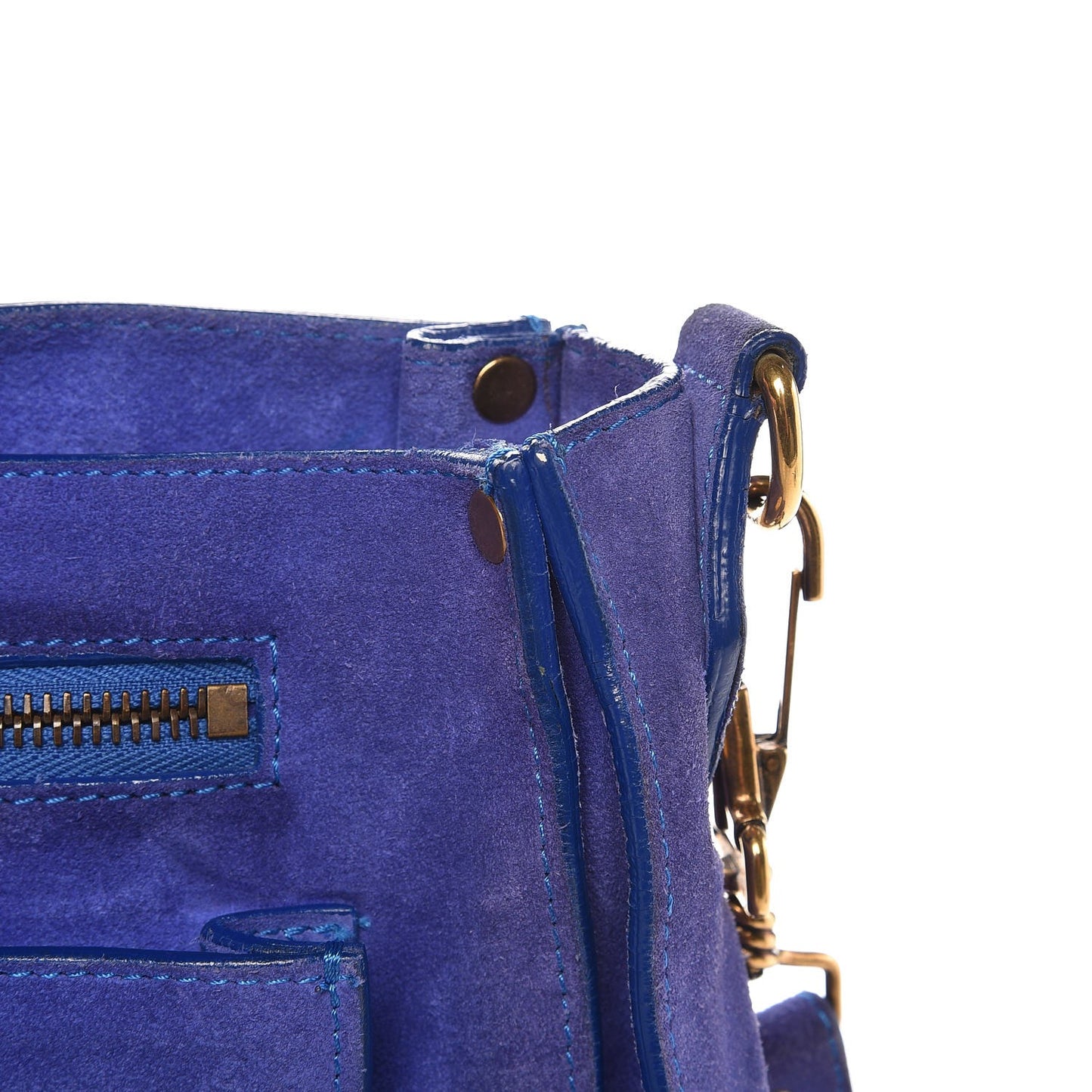 Suede PS1 Large Satchel Cobalt