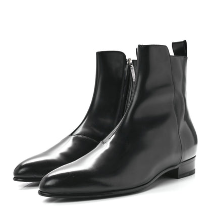 Saint Laurent Calfskin Mens Eli 25 Bootie 44 Black 3 of 8
