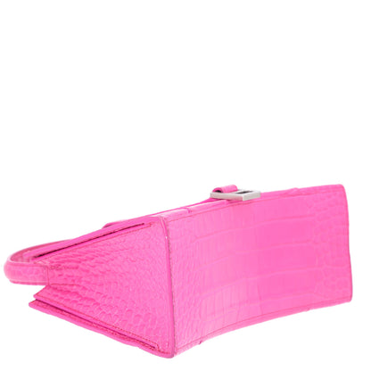 Balenciaga Grained Calfskin XS Hourglass East West Tote Lipstick Pink 4 of 12