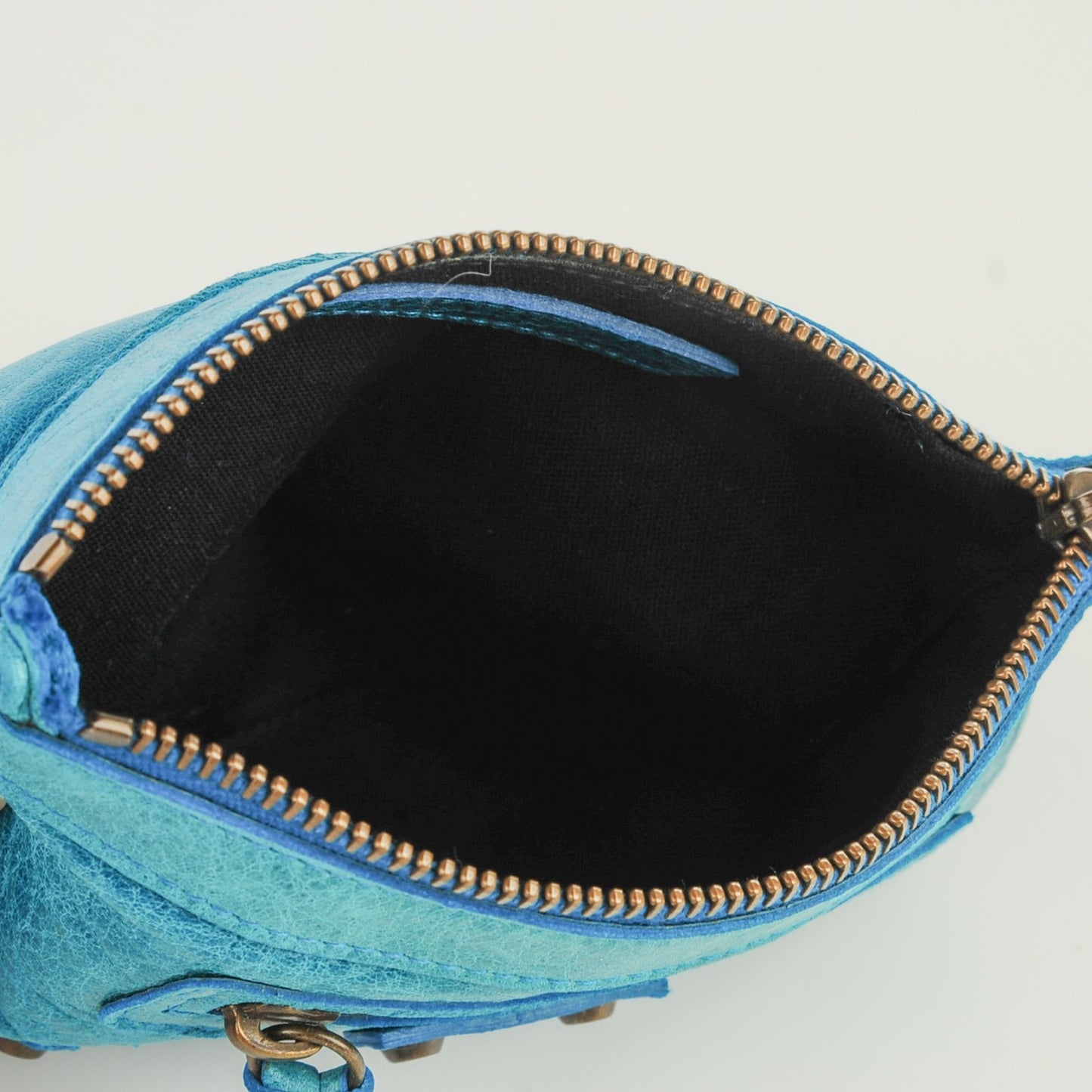 Chevre Classic Hardware M Porte-Monnaie Coin Purse Turquoise