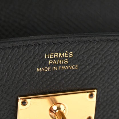 Hermes Epsom Kelly Wallet To Go Black 6 of 9