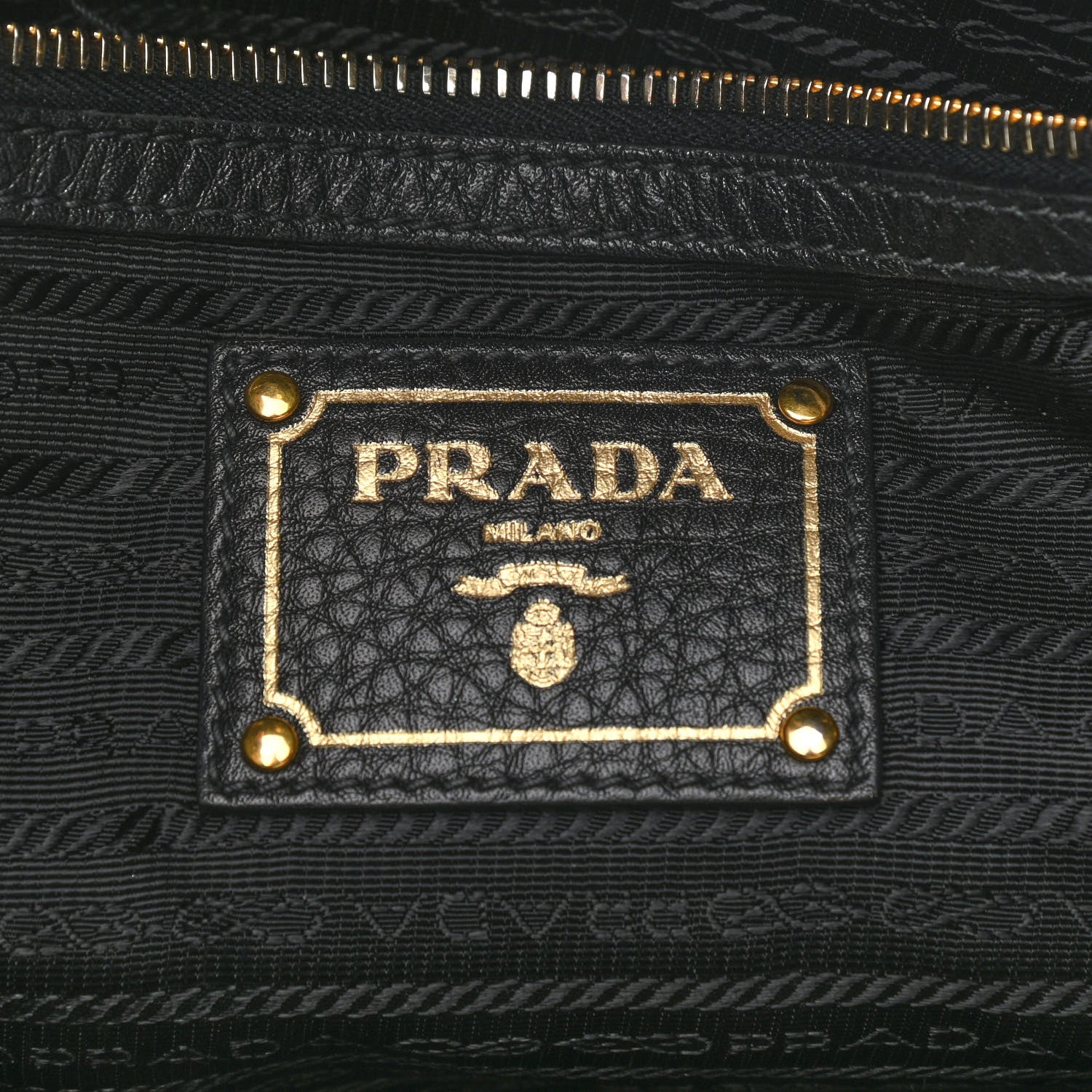 Prada Vitello Daino Tote Black 5 of 12
