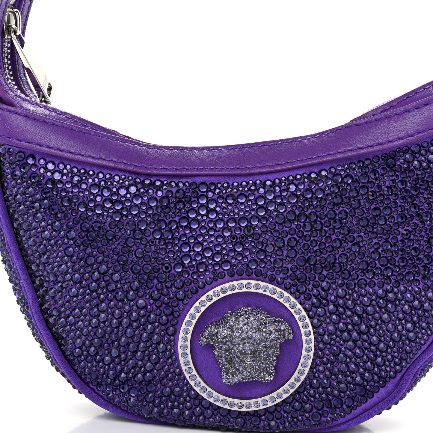 Crystal Repeat Mini Hobo Purple