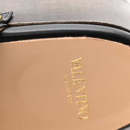 Valentino Garavani Calfskin Vlogo Signature Fringe 45mm Clogs 40 Black 10 of 11