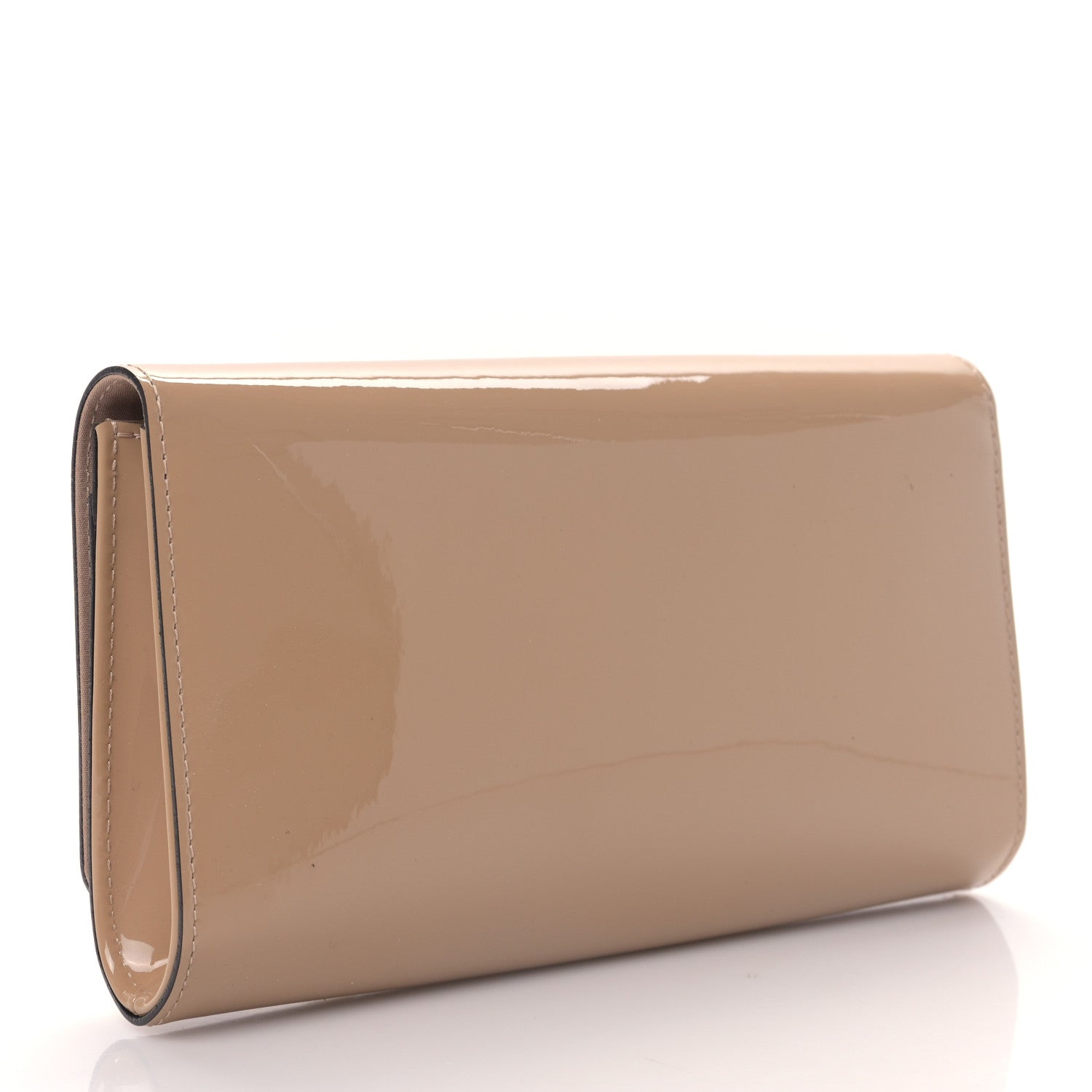 Louis Vuitton Patent Louise Clutch Nude 3 of 8