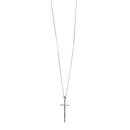 John Hardy Sterling Silver Bamboo Cross Pendant Necklace 1 of 8