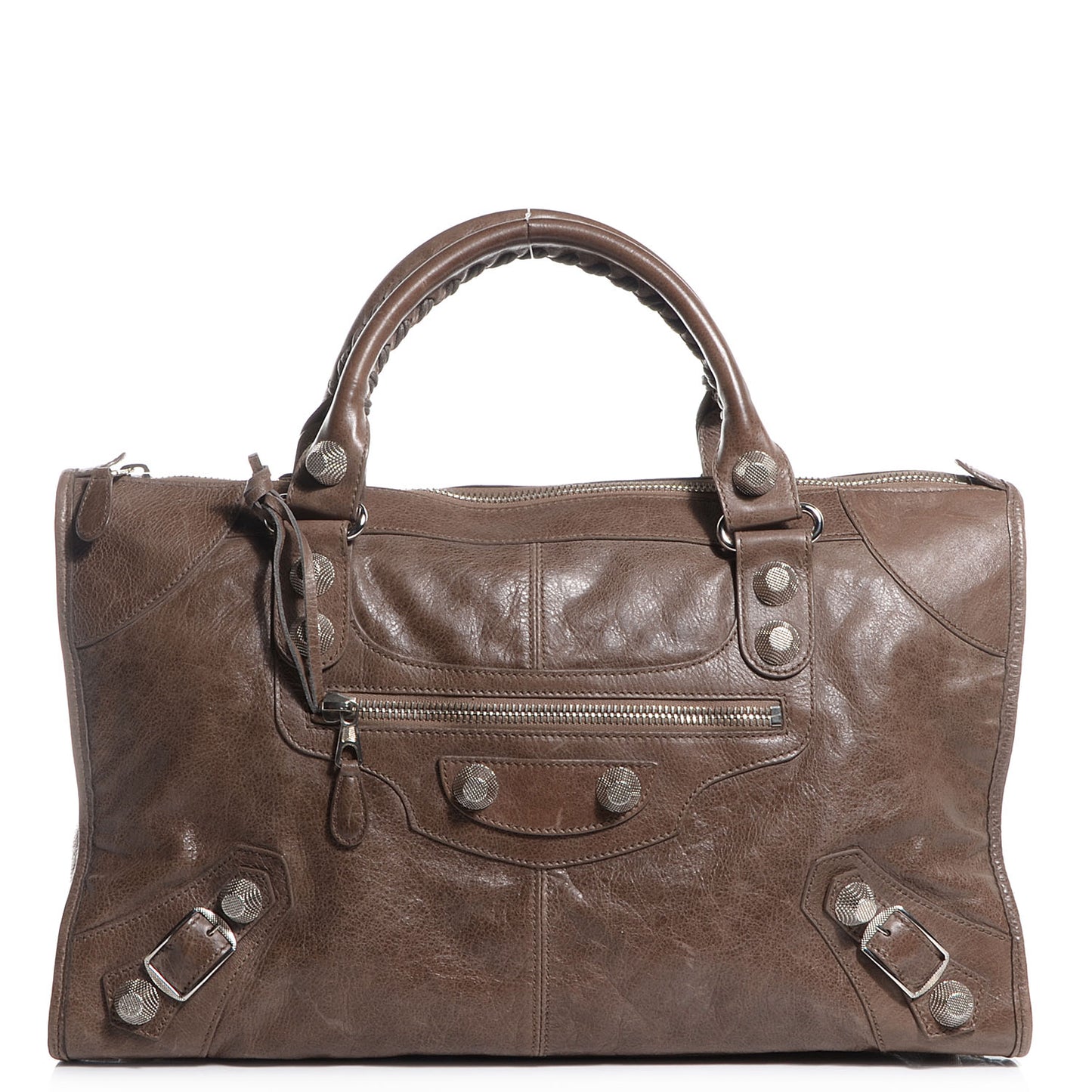 Agneau Giant 21 Silver Hardware Work Noix