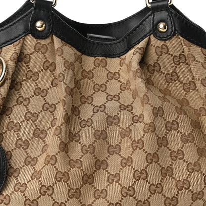 Gucci Monogram Medium Sukey Tote Black 7 of 9