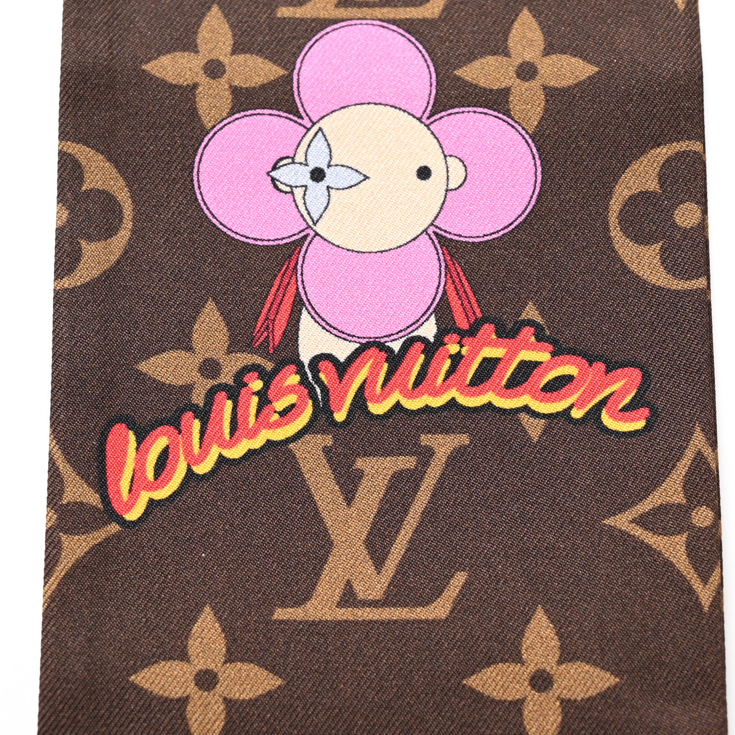Louis Vuitton Silk Monogram 2021 London Christmas Animation Bandeau Marron 4 of 6