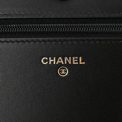 Chanel Caviar Quilted Boy Wallet On Chain WOC Black 6 of 13