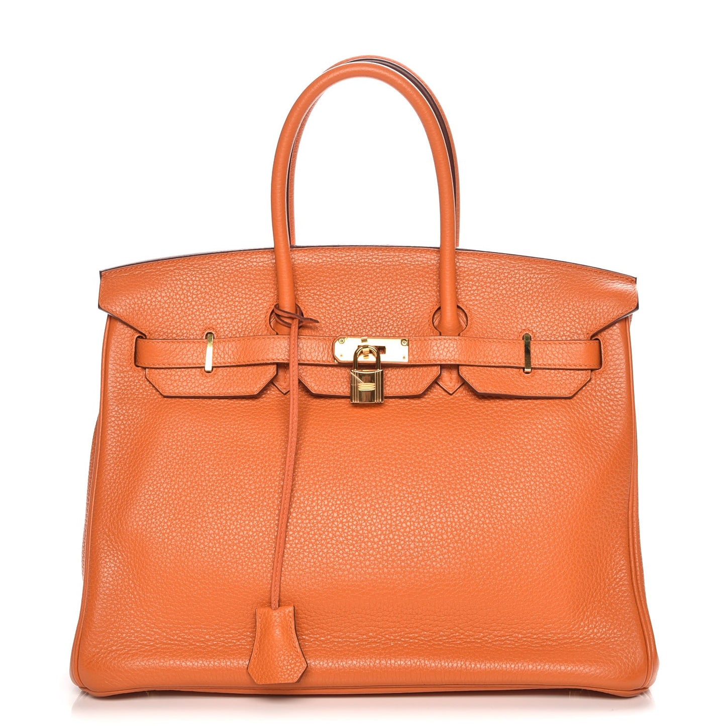 Taurillon Clemence Birkin 35 Orange