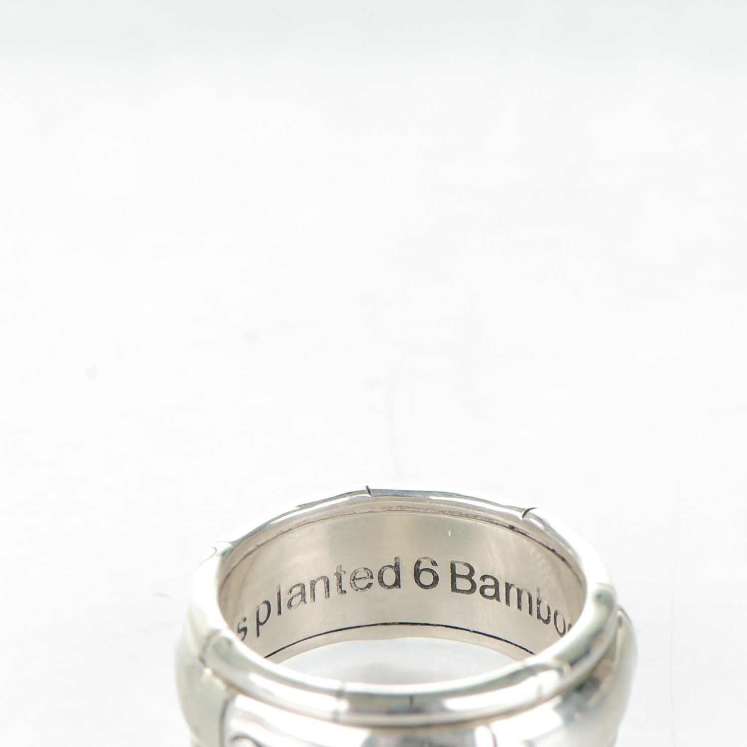 John Hardy Sterling Silver Bamboo Spinner Ring 8 5 of 5