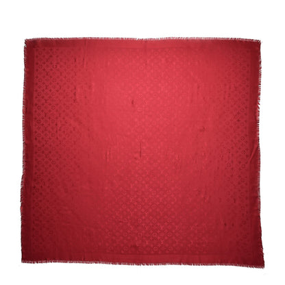 Louis Vuitton Silk Wool Monogram Shawl Pomme D'Amour 1 of 5