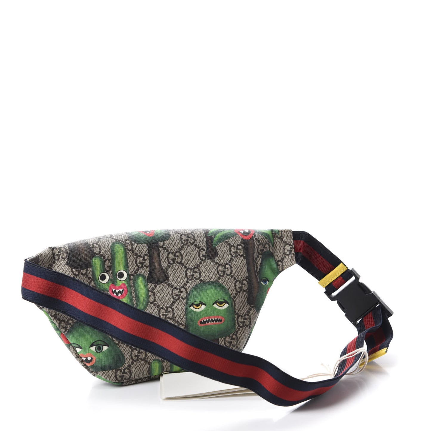 GG Supreme Monogram Smiling Plants Childrens Belt Bag Multicolor