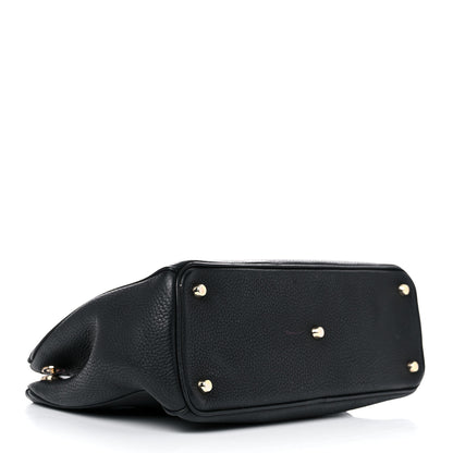 Christian Dior Bullcalf Large Diorissimo Tote Black Rose Indien 5 of 30