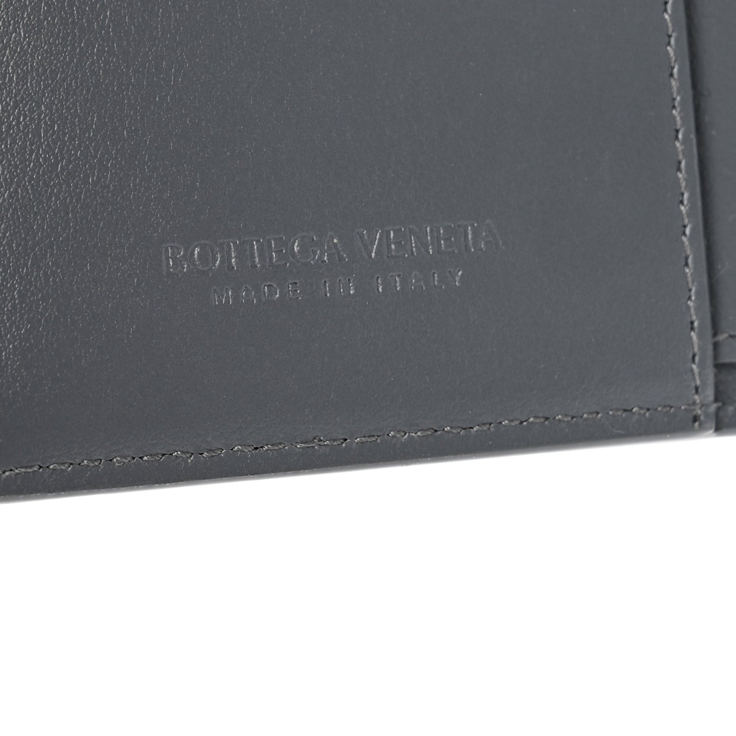 Nappa Maxi Intrecciato Small Bi-Fold Zip Wallet Thunder