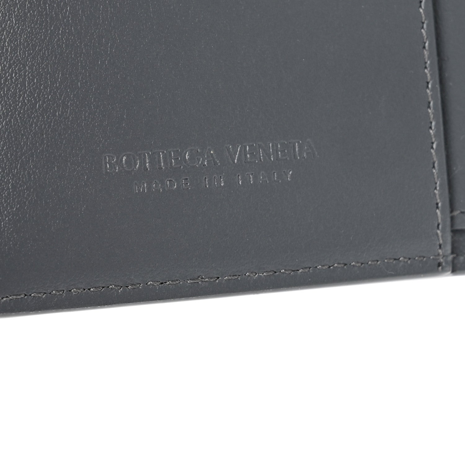 Bottega Veneta Nappa Maxi Intrecciato Small Bi-Fold Zip Wallet Thunder 6 of 7