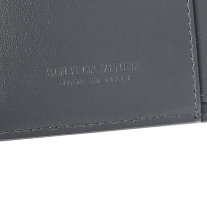 Bottega Veneta Nappa Maxi Intrecciato Small Bi-Fold Zip Wallet Thunder 6 of 7