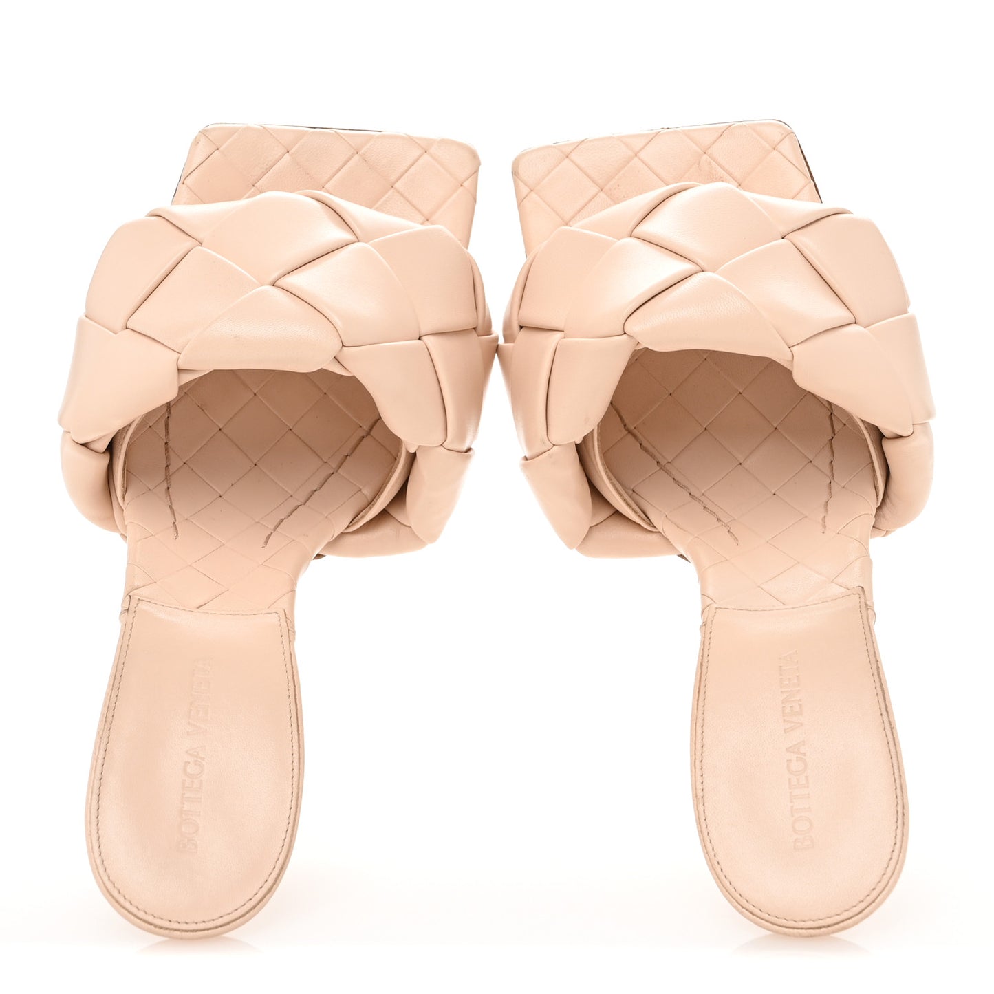 Nappa Maxi Intrecciato Lido Mule Sandals 39.5 Bandage