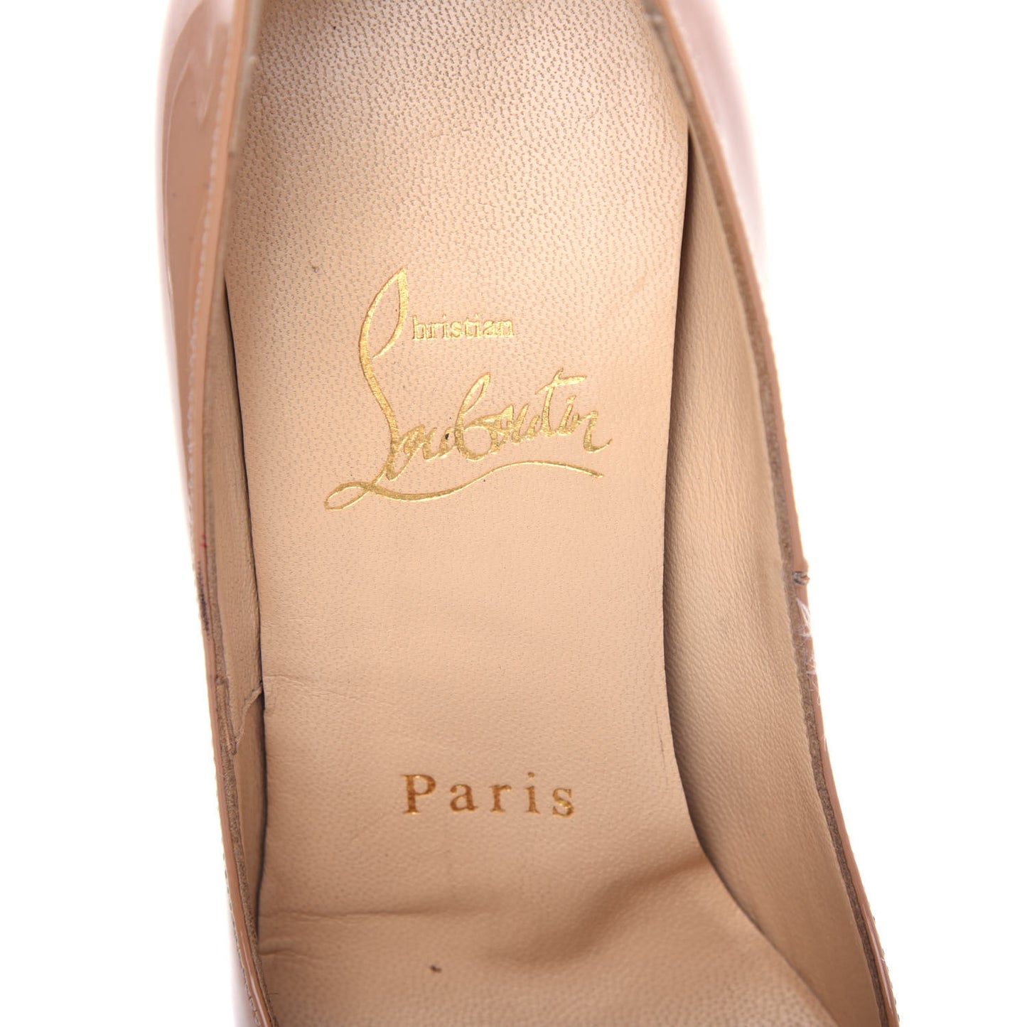 Patent New Very Prive 120 Pumps 35.5 Nude