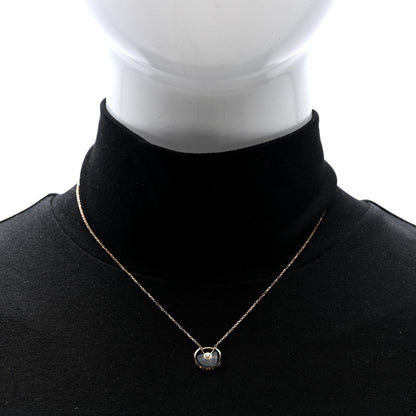 Cartier 18K Pink Gold Diamond Black Onyx XS Amulette de Cartier Pendant Necklace 2 of 4