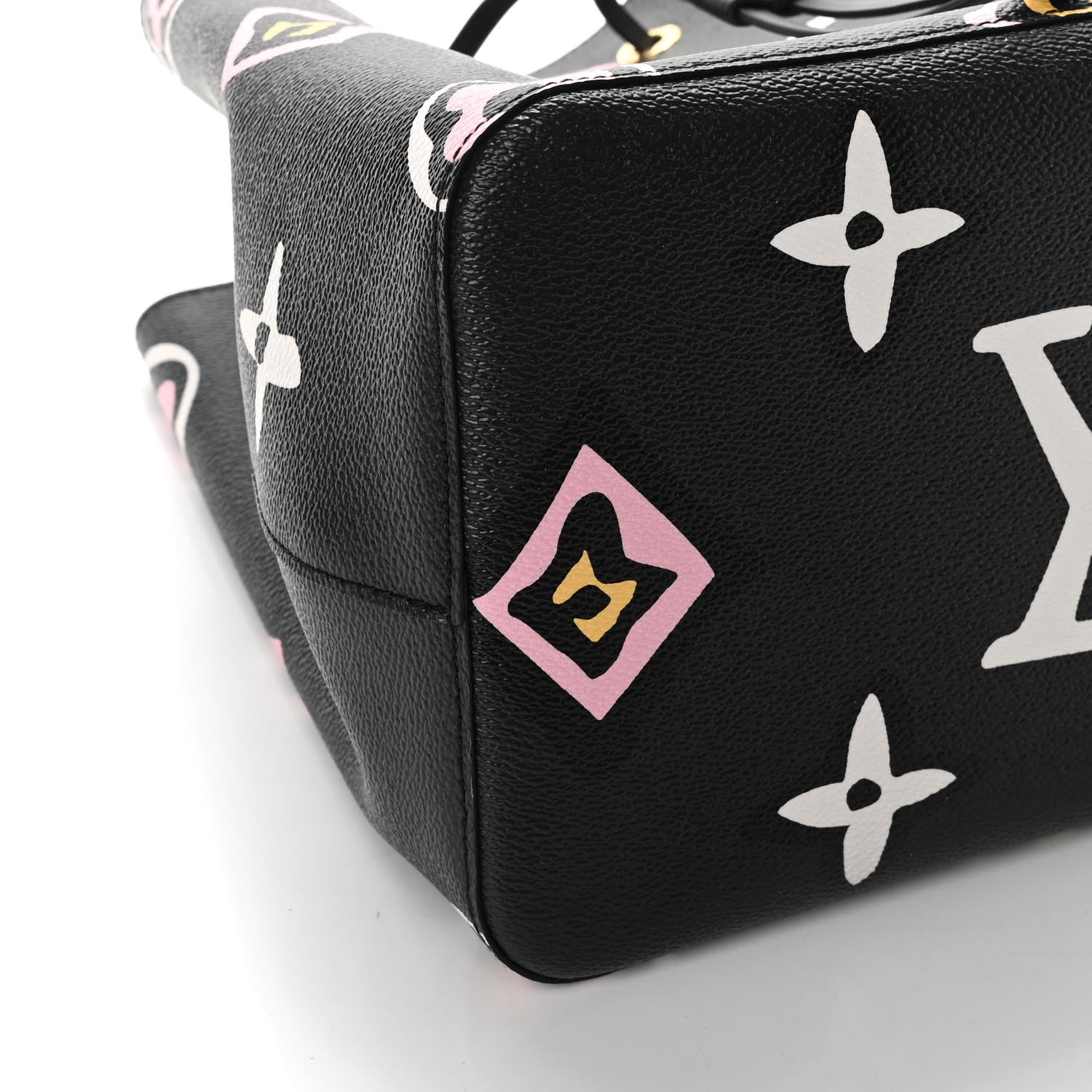 Louis Vuitton Monogram Giant Wild At Heart Neonoe MM Black 8 of 9