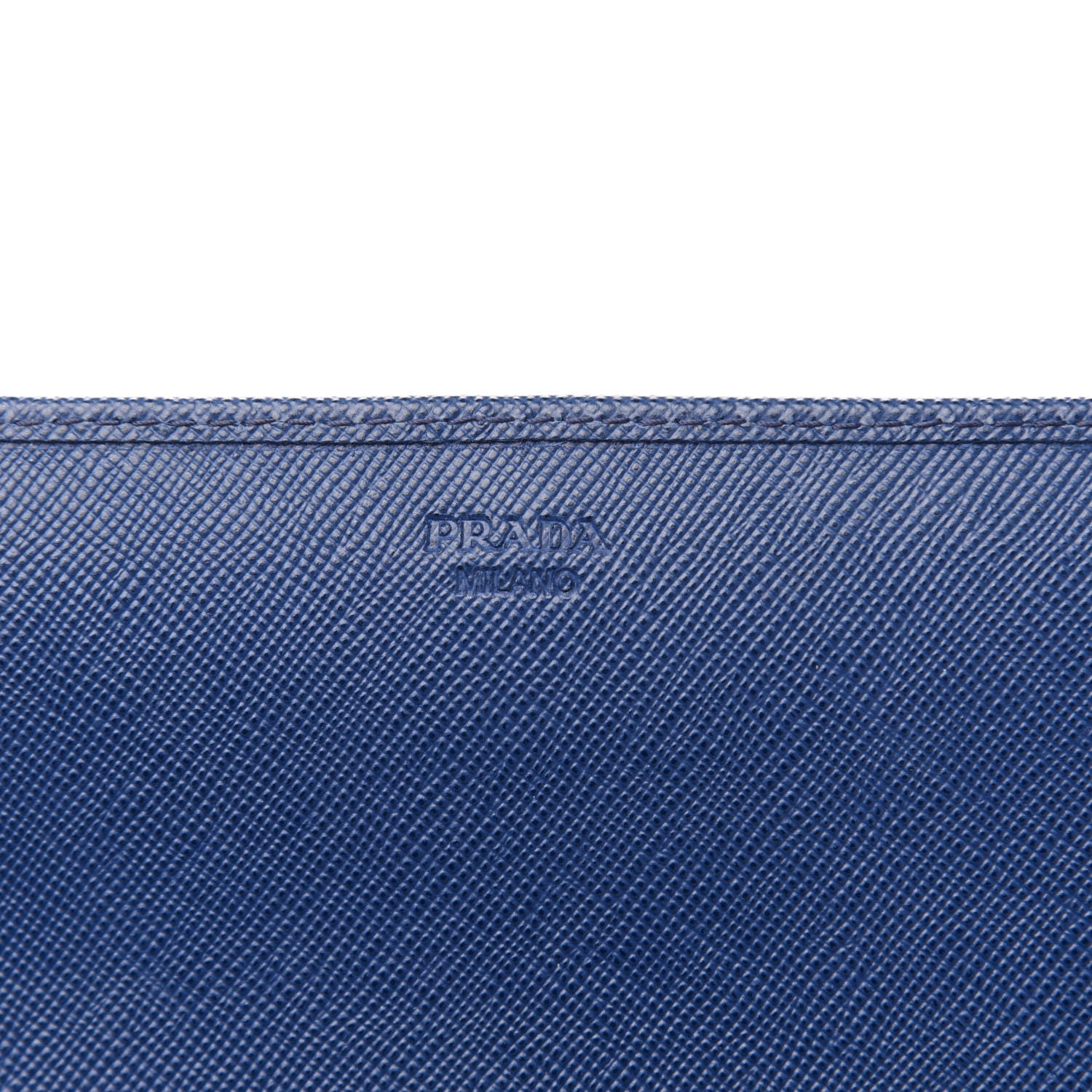 Prada Saffiano Metal Oro Chain Wallet Bleuette 6 of 11