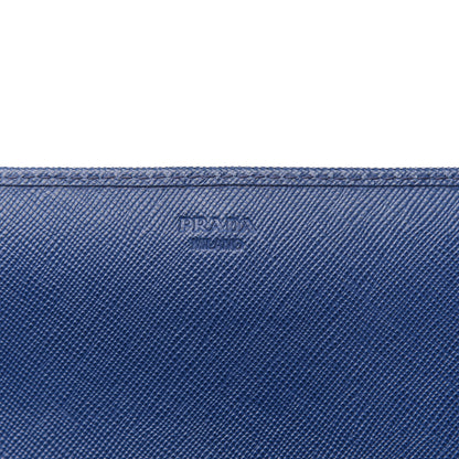 Prada Saffiano Metal Oro Chain Wallet Bleuette 6 of 11