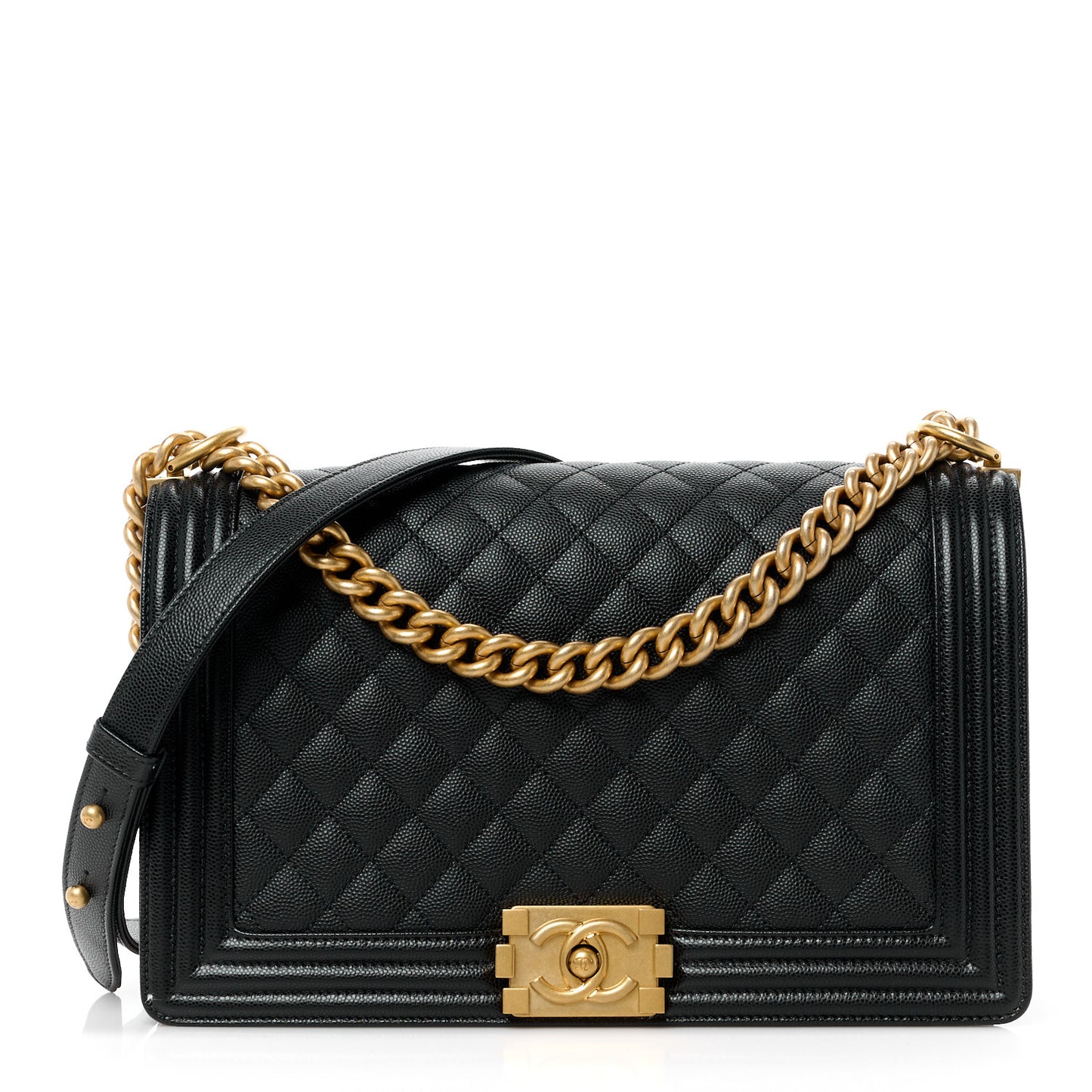 Caviar Quilted New Medium Boy Flap Black