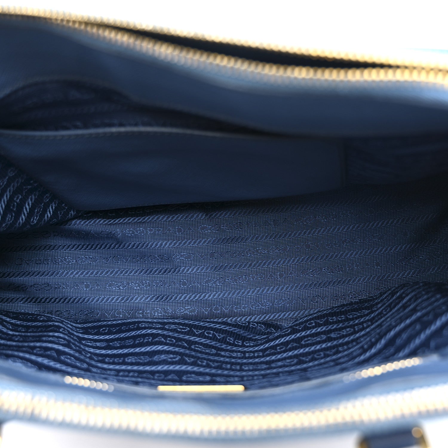 Prada Saffiano Small Galleria Double Zip Tote Cobalto 5 of 15